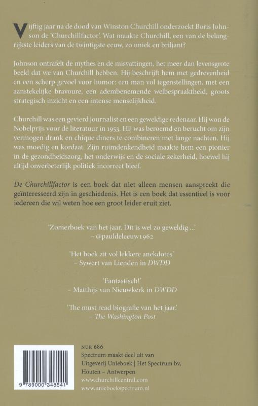 Achterkant van De churchill factor