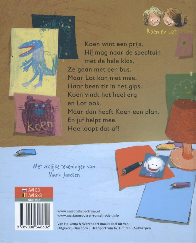 Achterkant van Koen wint een prijs