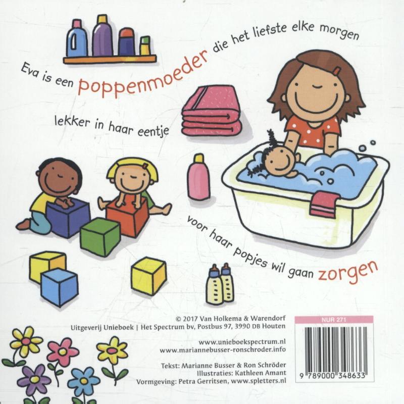 Achterkant van Het poppenmoedertje