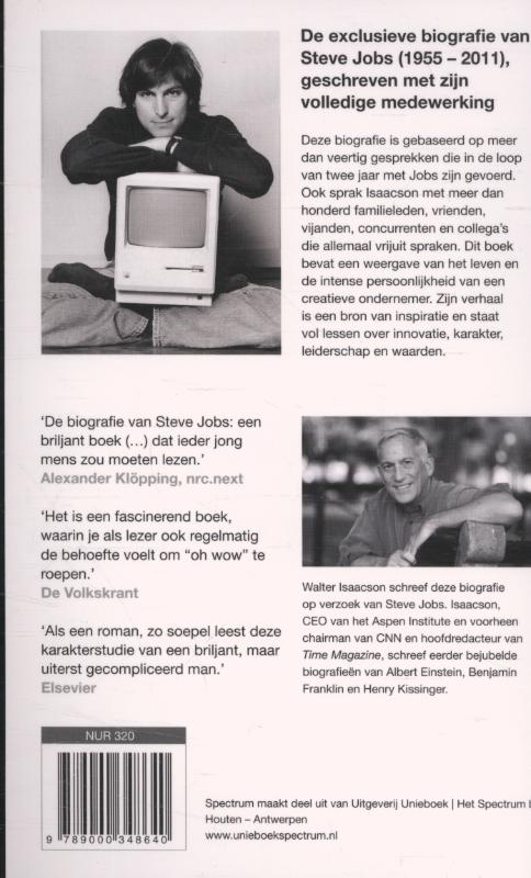 Achterkant van Steve Jobs