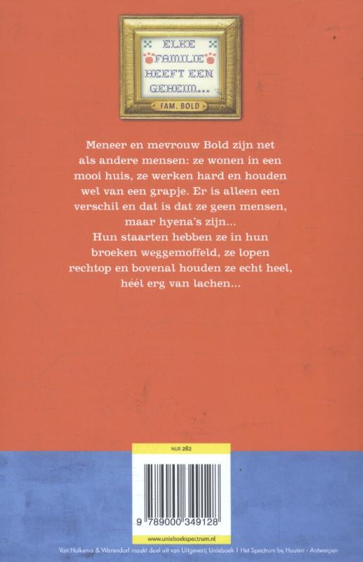 Achterkant van De beestachtige familie Bold