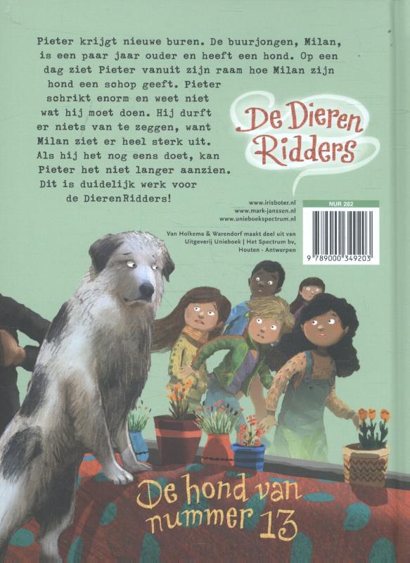 Achterkant van De hond van nummer 13