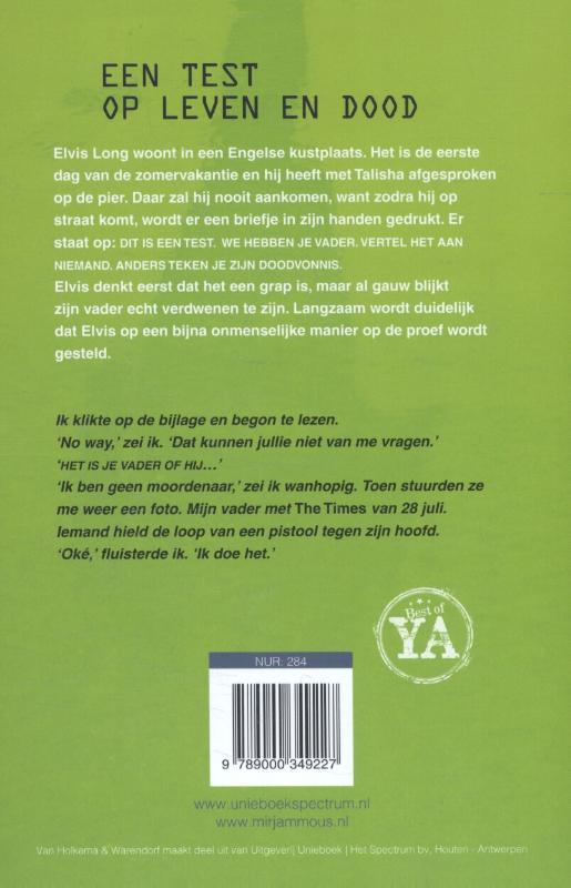 Achterkant van Test.