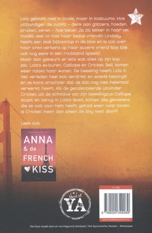 Achterkant van Lola & de Boy Next Door