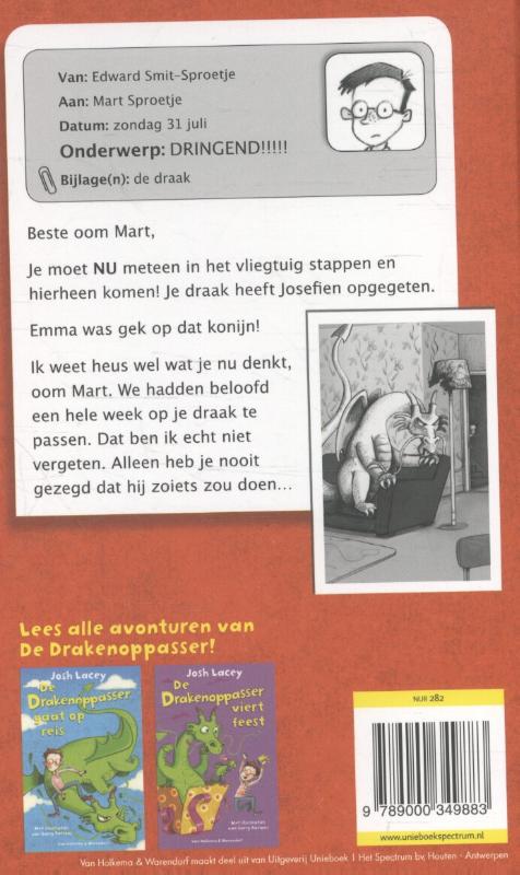 Achterkant van De drakenoppasser