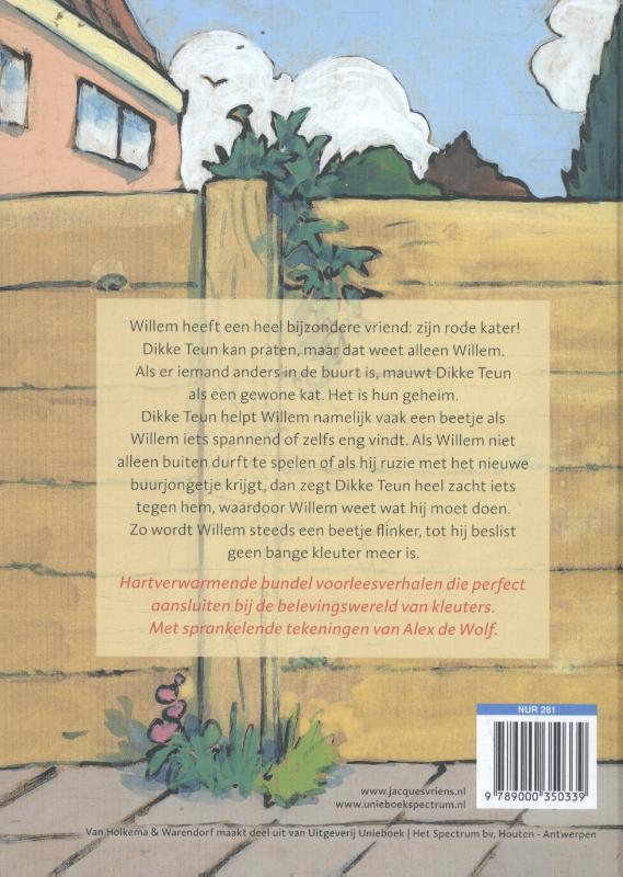 Achterkant van Willem en Dikke Teun