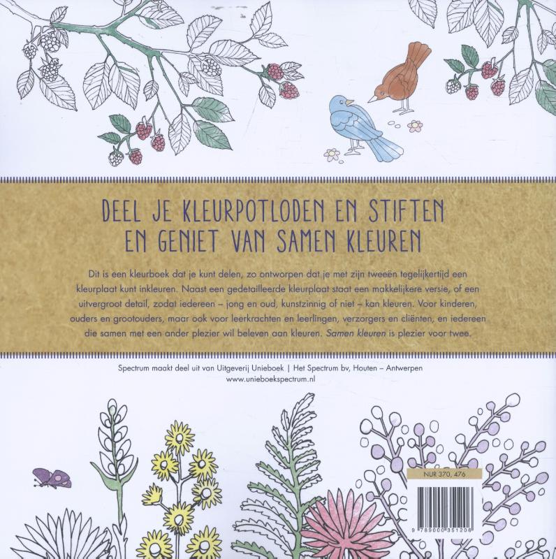 Achterkant van Samen kleuren