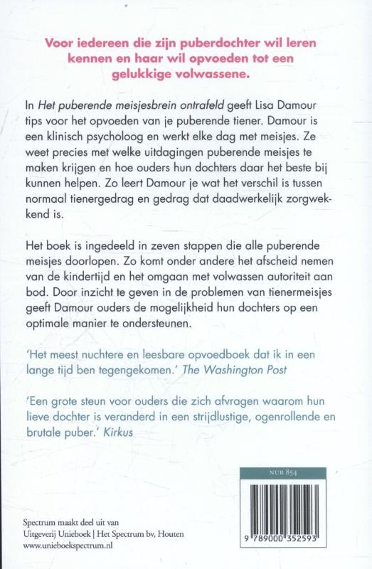 Achterkant van Het puberende meisjesbrein ontrafeld
