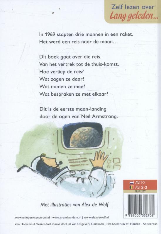 Achterkant van De man op de maan