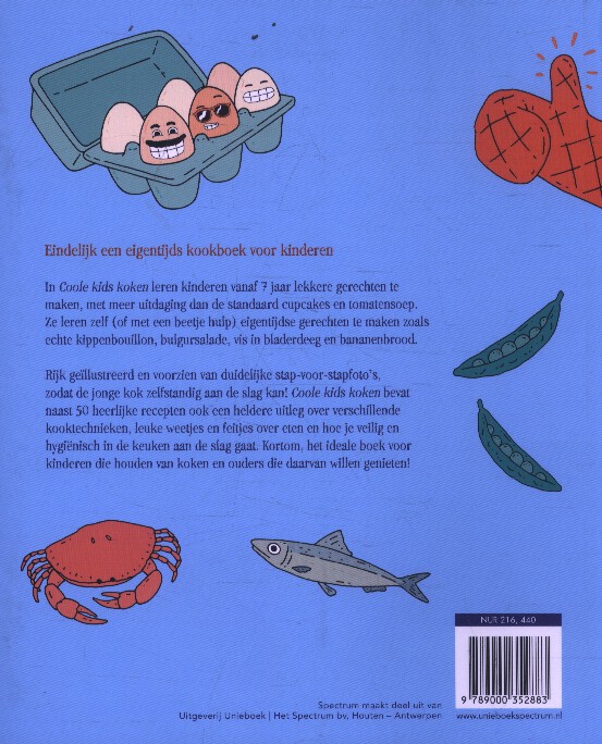 Achterkant van Coole kids koken