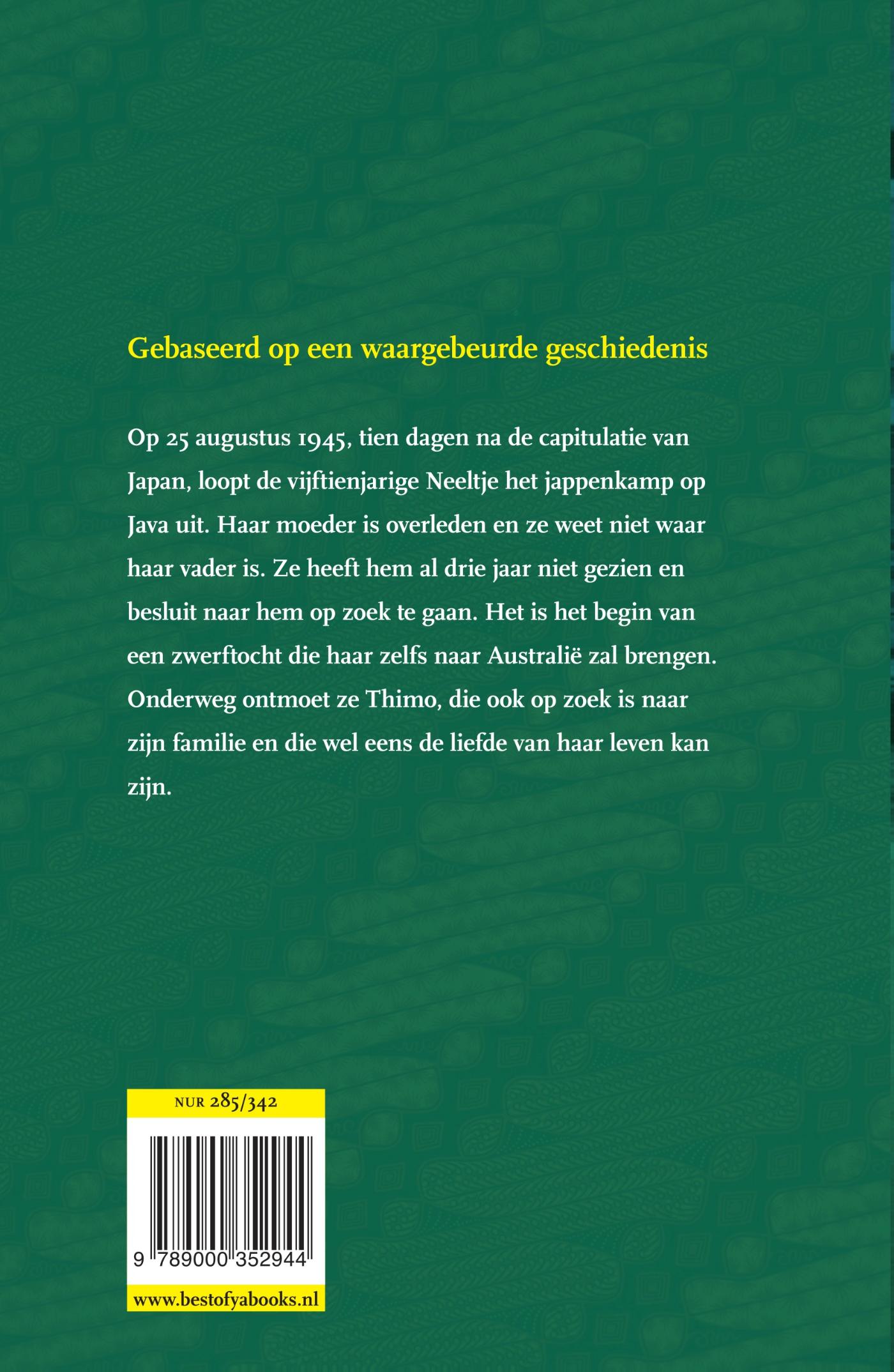Achterkant van Op zoek naar jou