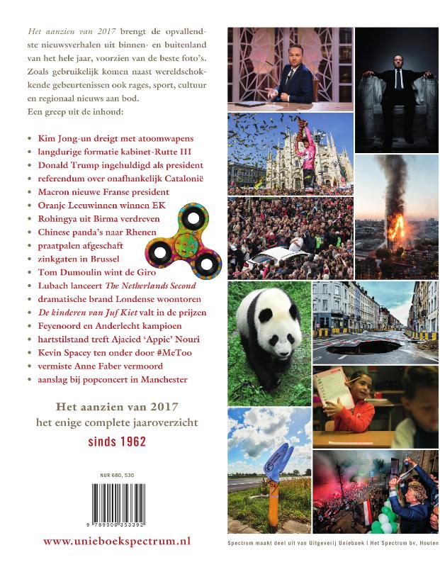 Achterkant van Het aanzien van 2017