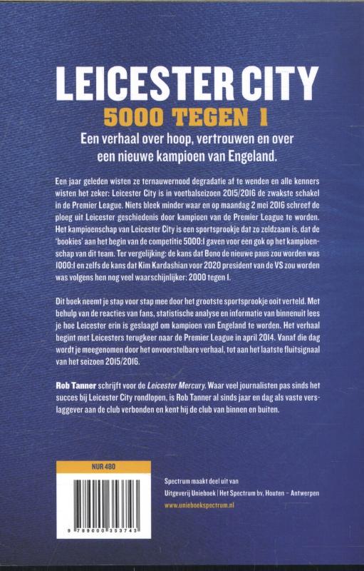 Achterkant van Leicester City, 5000 tegen 1