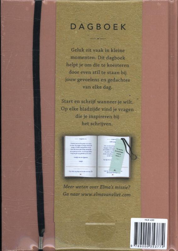 Achterkant van Dagboek voor grote en kleine herinneringen