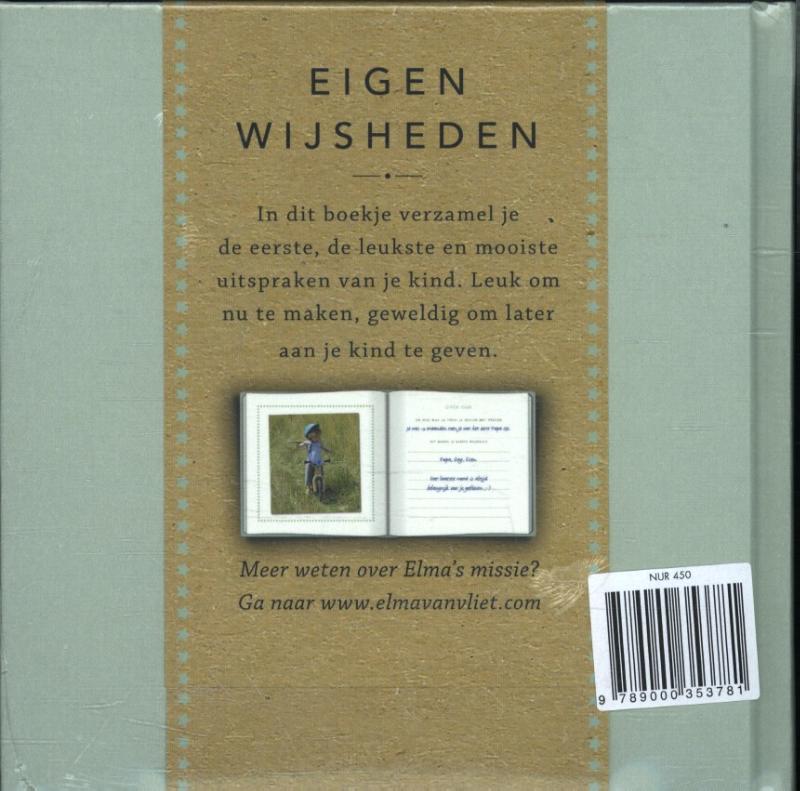 Achterkant van Eigen wijsheden van je kind