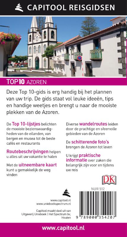 Achterkant van Azoren