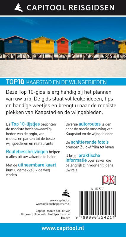 Achterkant van Kaapstad en de wijngebieden