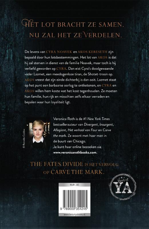 Achterkant van The fates divide