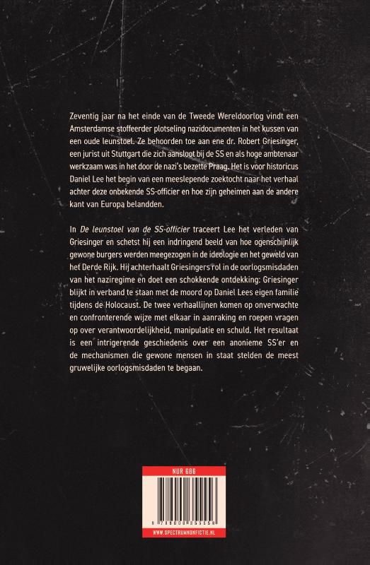 Achterkant van De leunstoel van de SS-officier