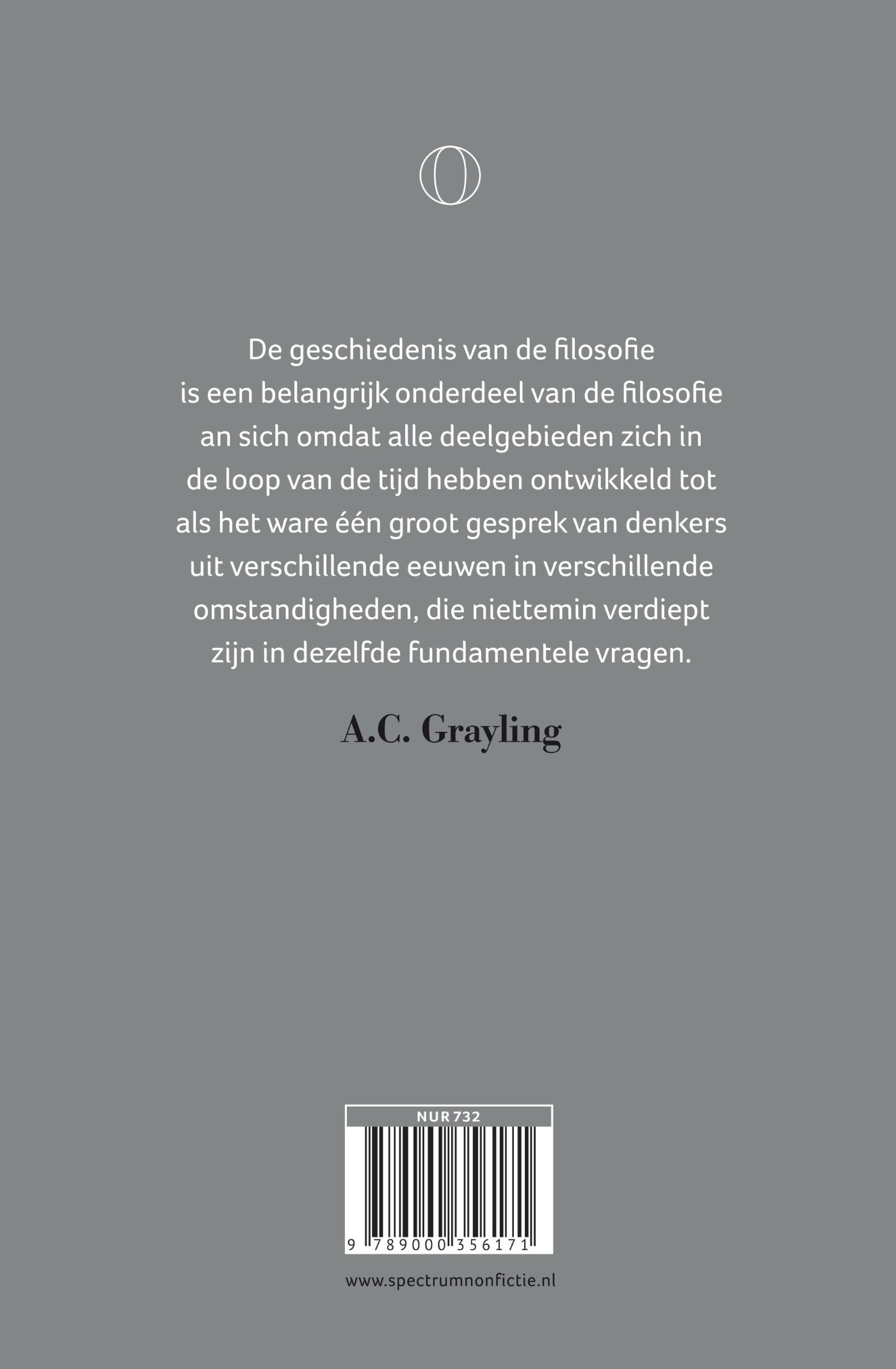 Achterkant van De geschiedenis van de filosofie