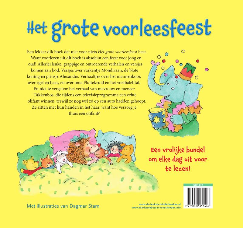 Achterkant van Het grote voorleesfeest
