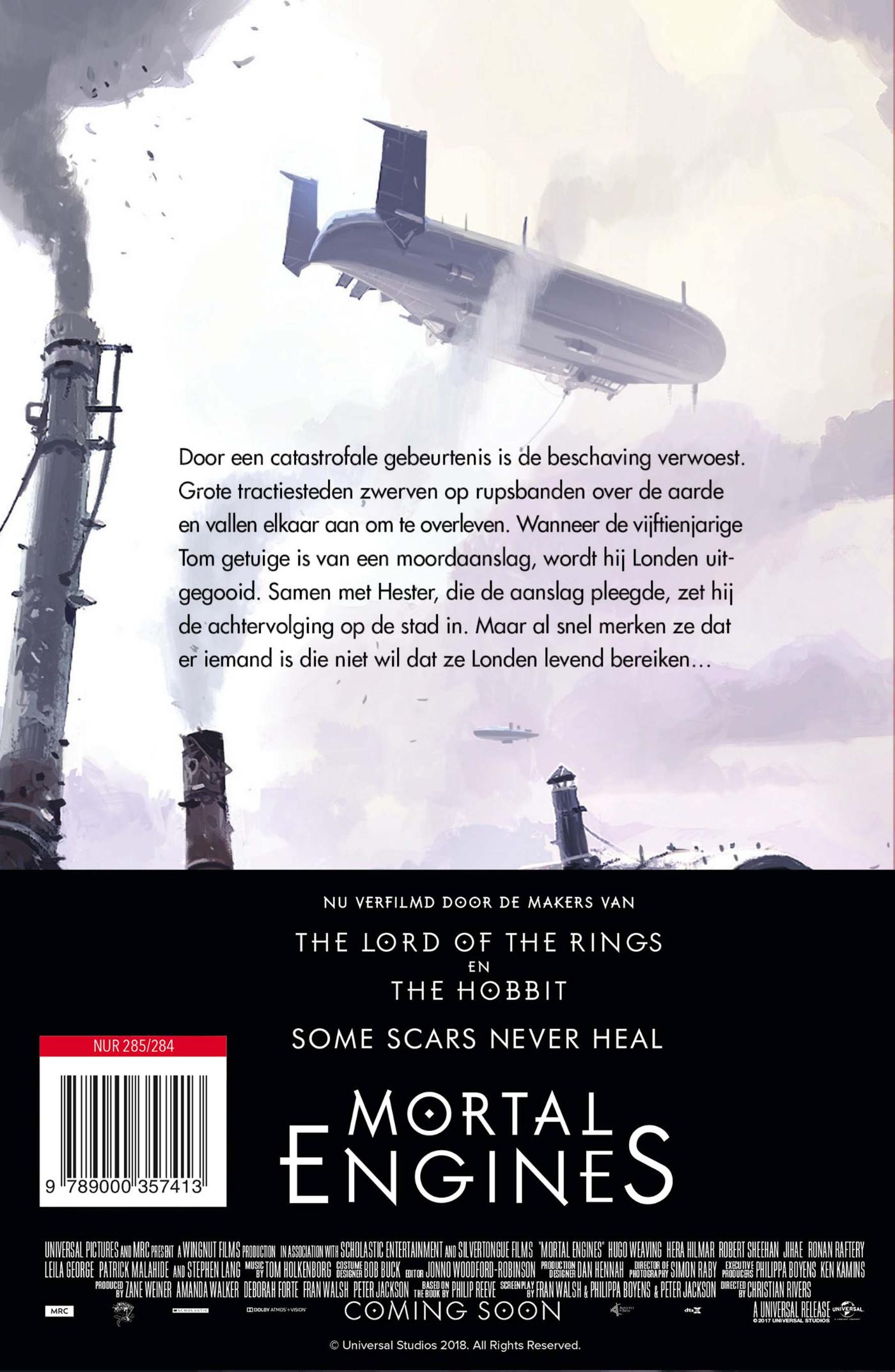 Achterkant van Mortal Engines