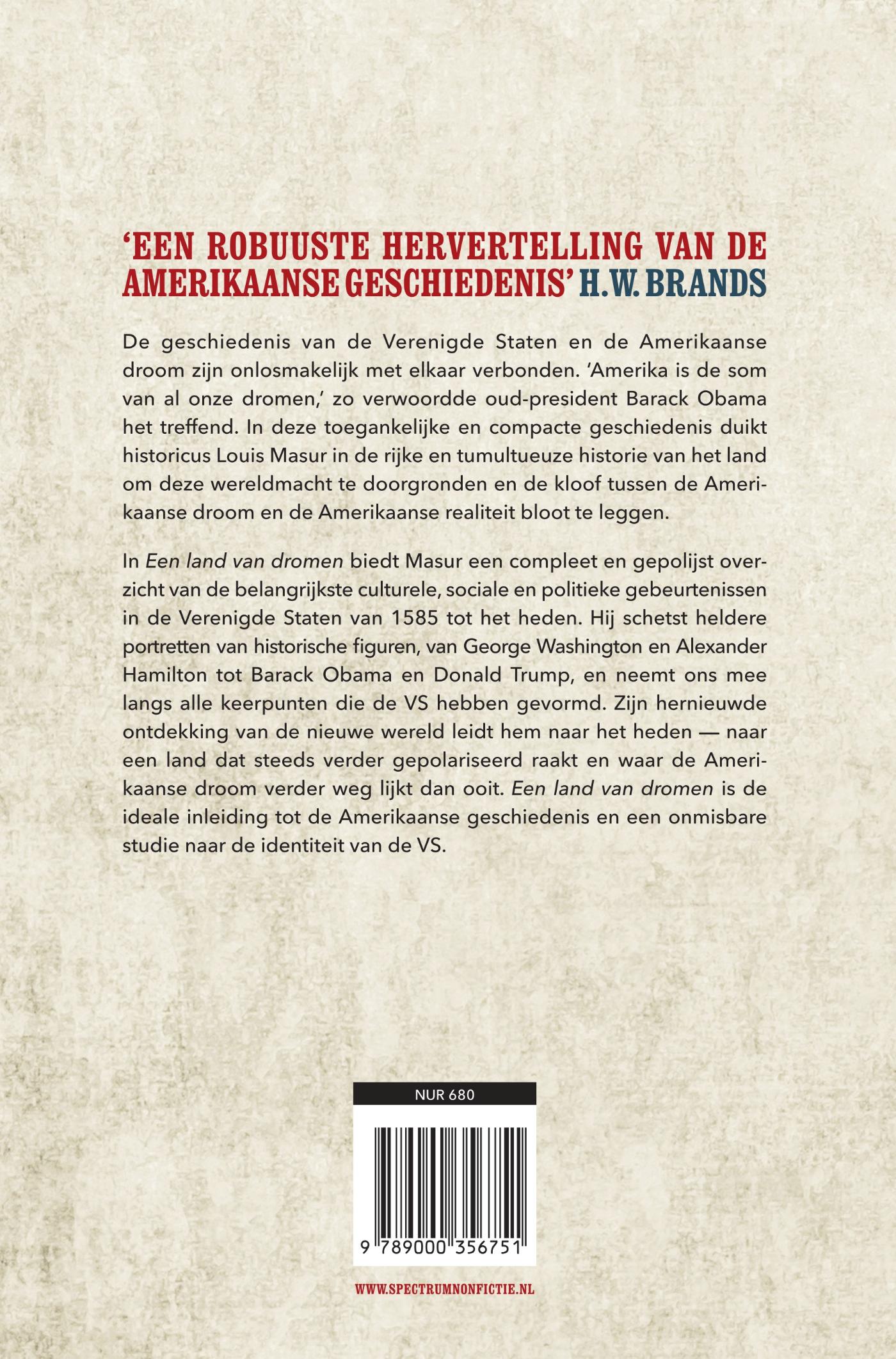 Achterkant van Een land van dromen