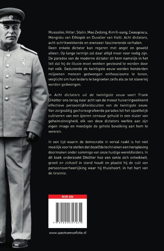 Achterkant van Acht dictators uit de twintigste eeuw