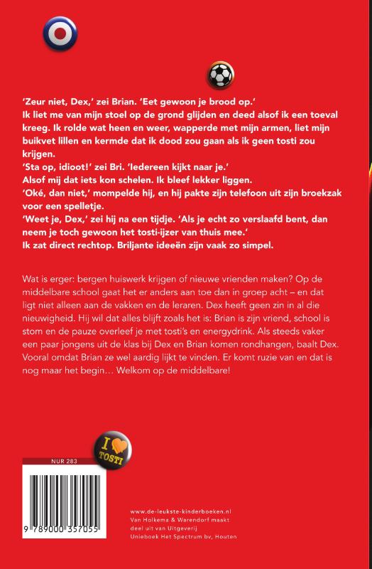 Achterkant van Dex
