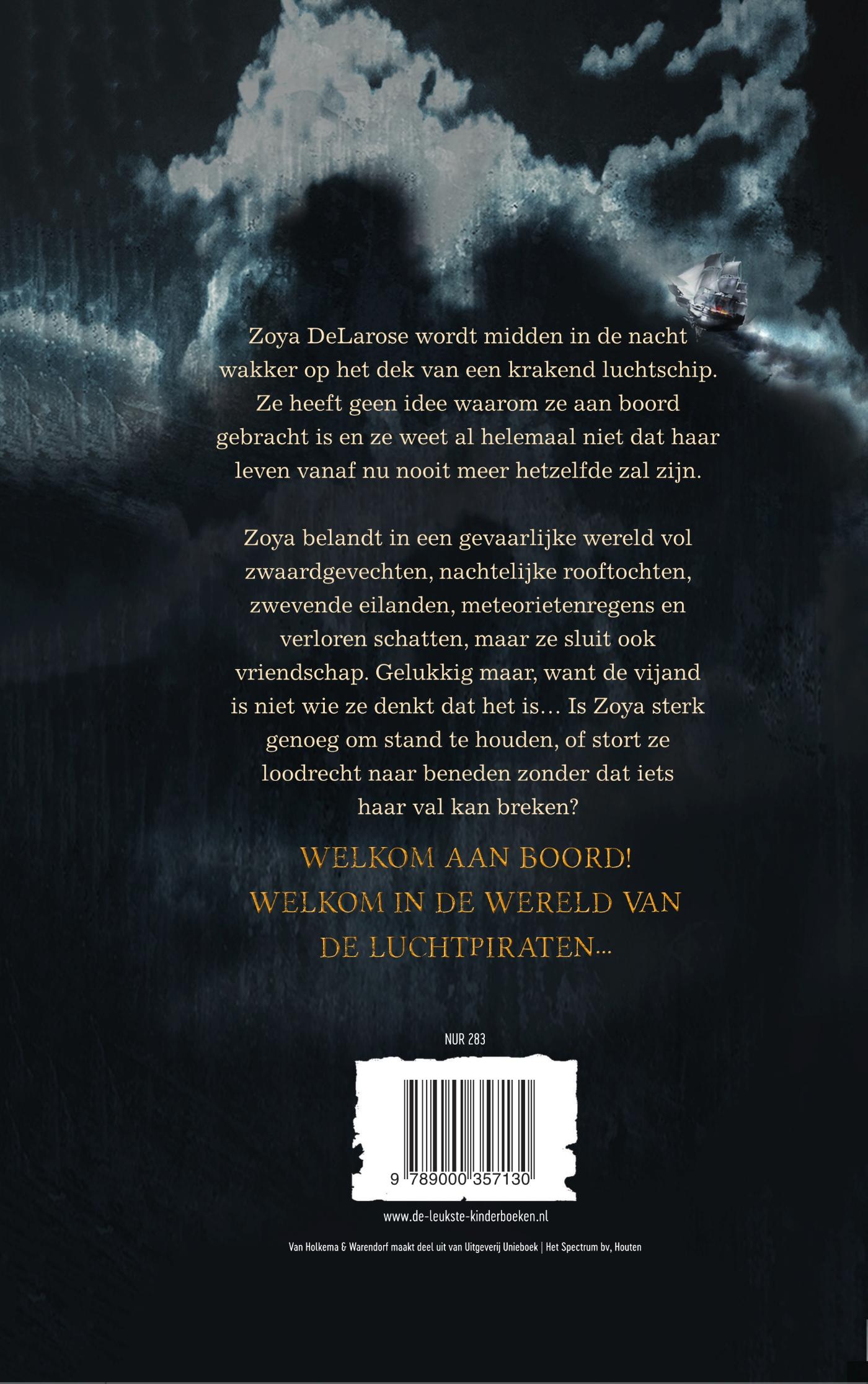 Achterkant van Luchtpiraten