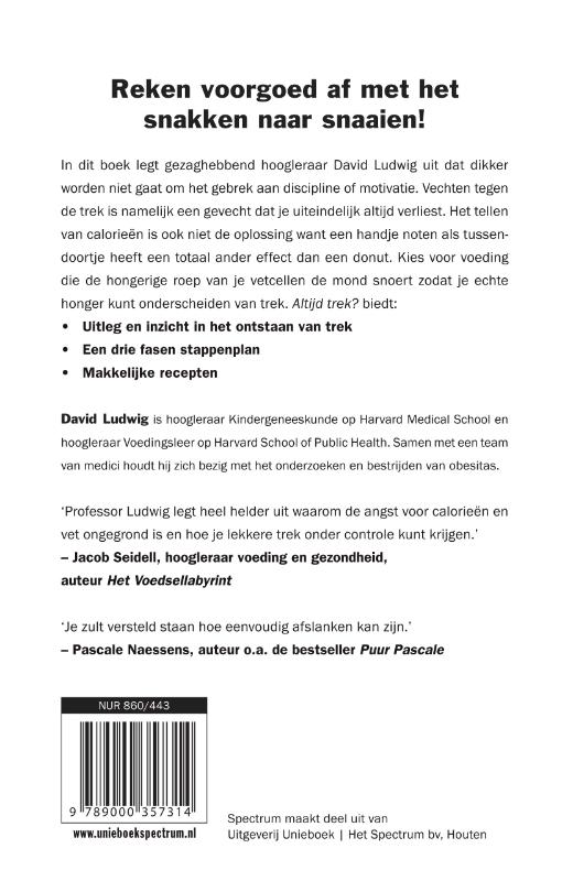 Achterkant van Altijd trek?