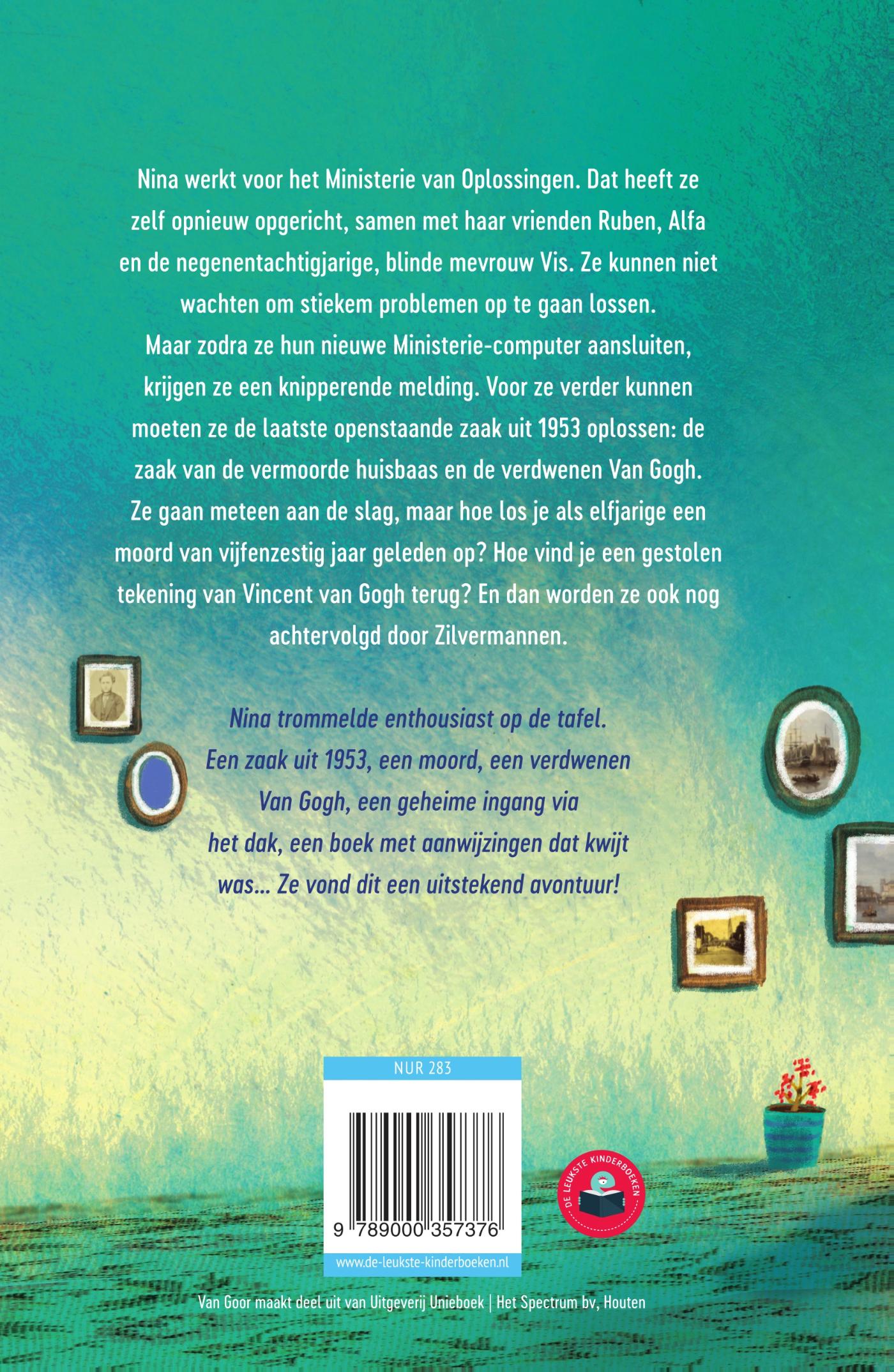 Achterkant van Het ministerie van Oplossingen en de verdwenen Van Gogh