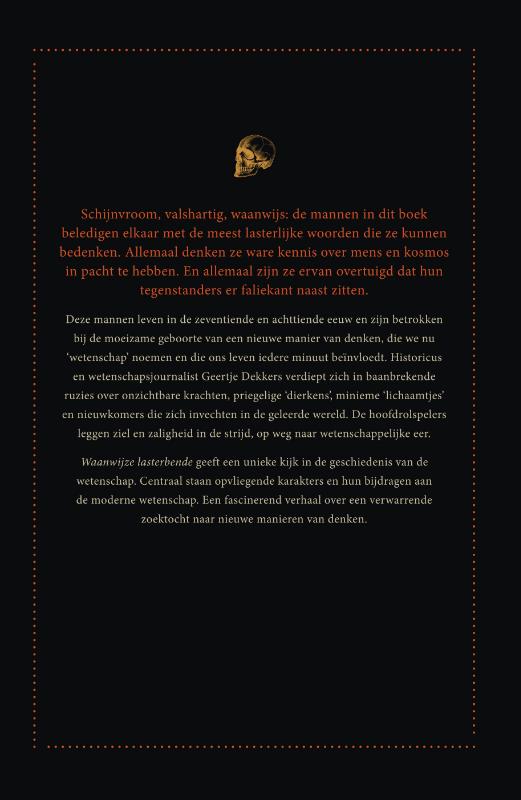 Achterkant van Waanwijze lasterbende