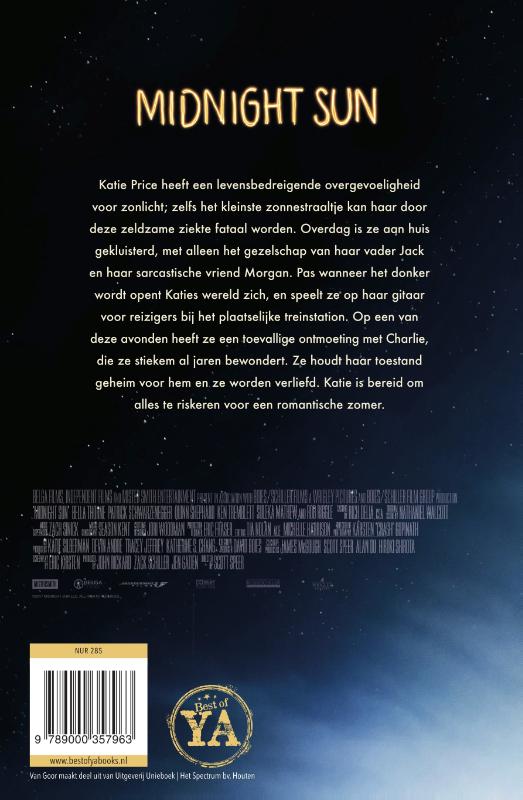 Achterkant van Midnight Sun