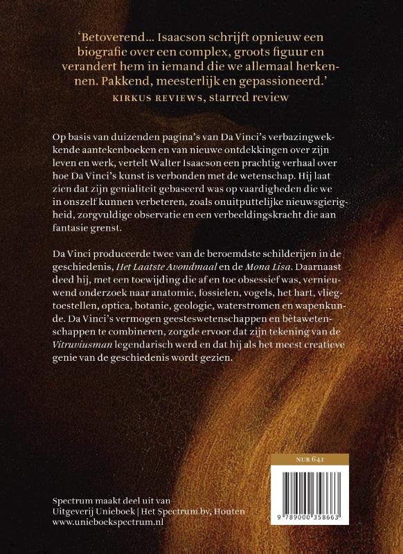 Achterkant van Leonardo da Vinci