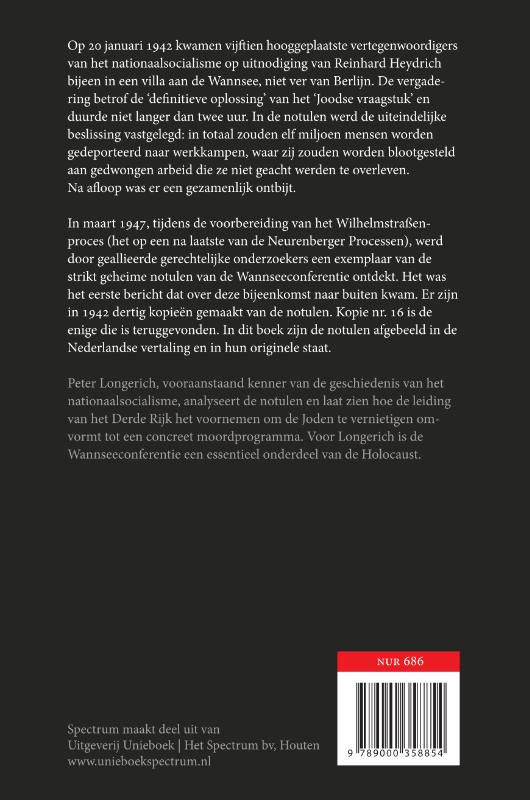 Achterkant van De Wannseeconferentie