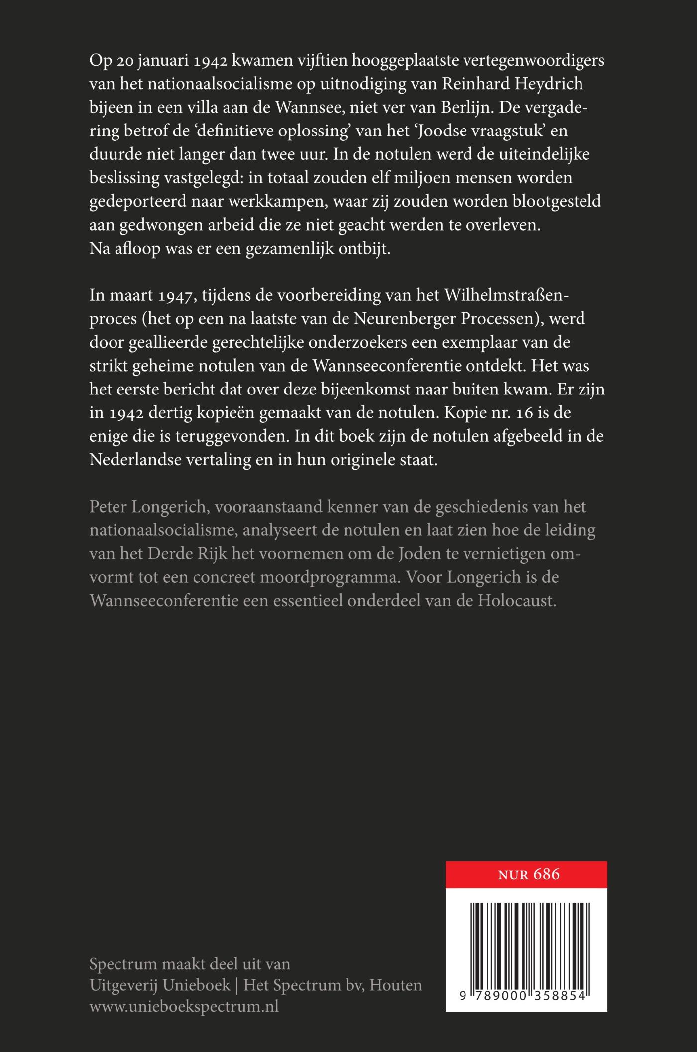 Achterkant van De Wannseeconferentie
