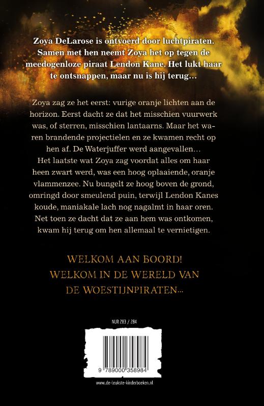 Achterkant van Woestijnpiraten