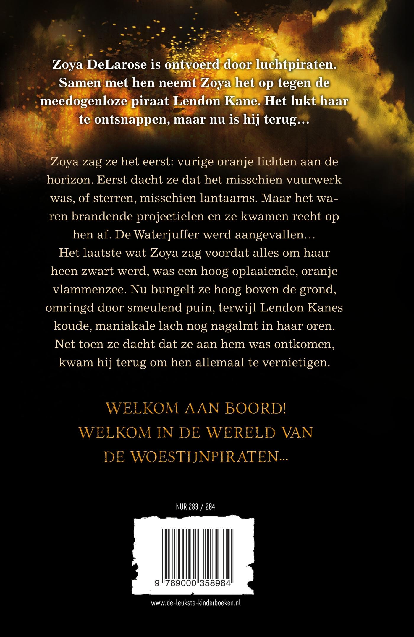 Achterkant van Woestijnpiraten
