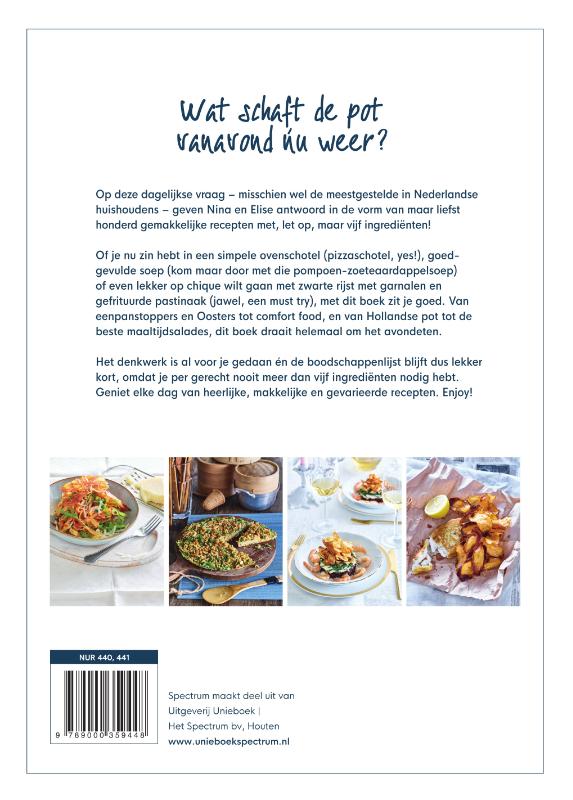 Achterkant van Chickslovefood - Het daily dinner-kookboek