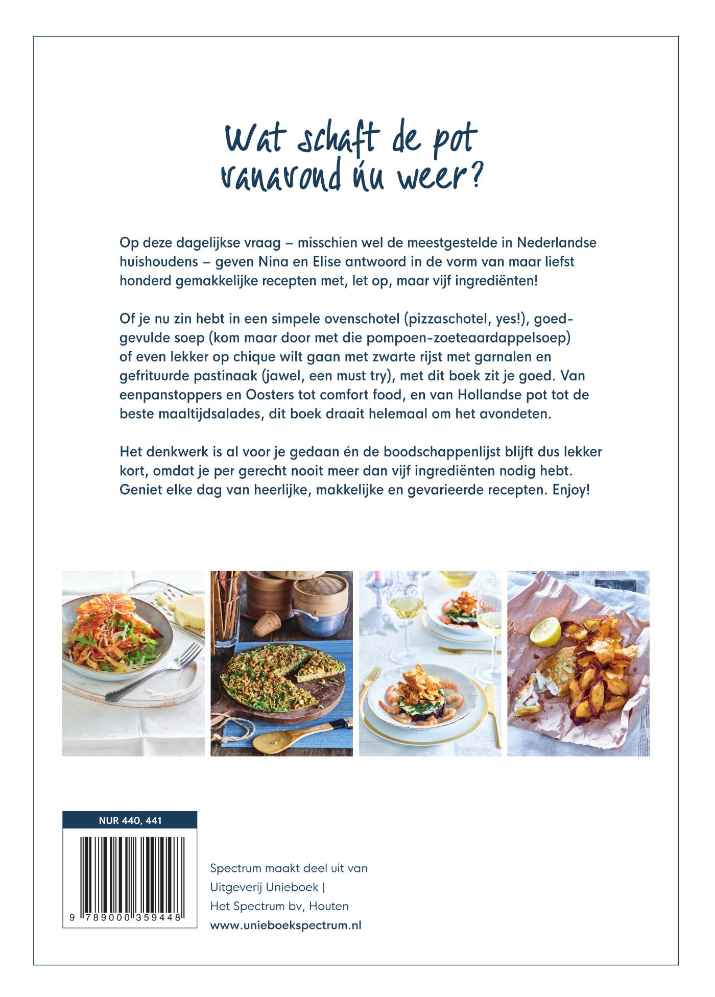 Achterkant van Chickslovefood - Het daily dinner-kookboek