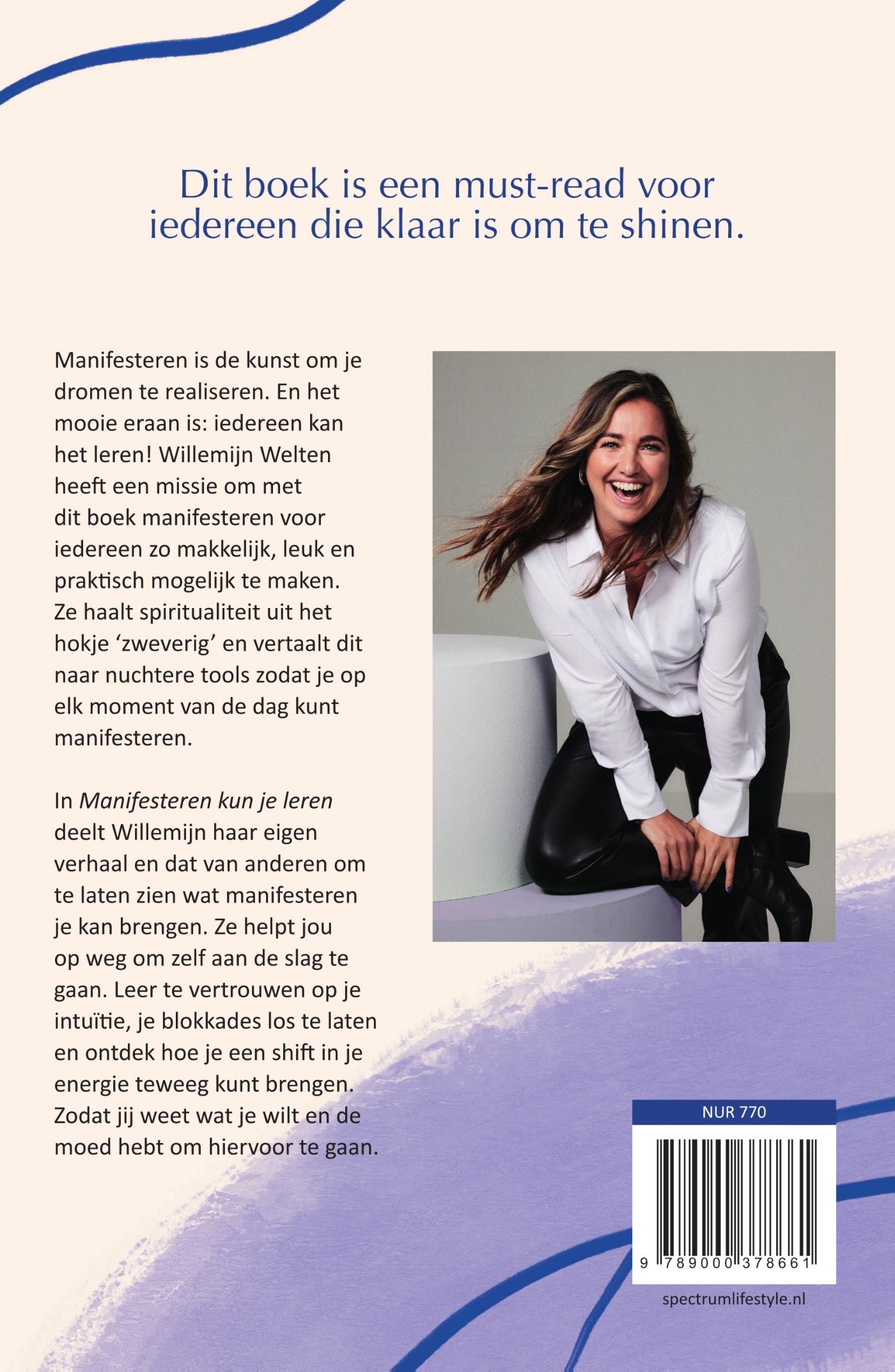 Achterkant van Manifesteren kun je leren