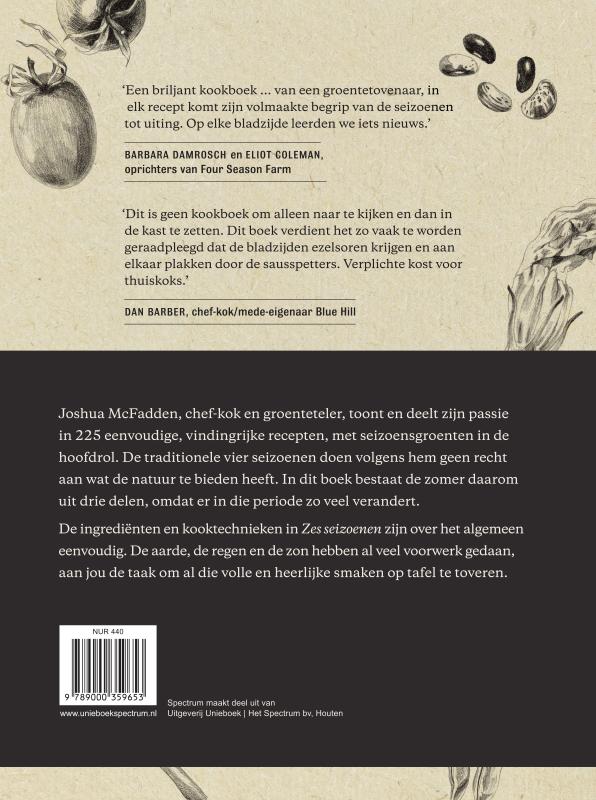 Achterkant van Zes seizoenen