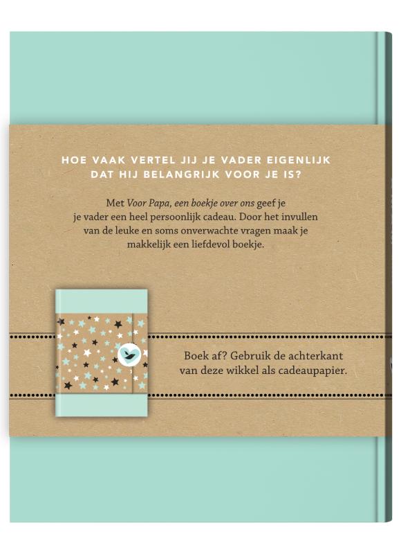 Achterkant van Voor papa