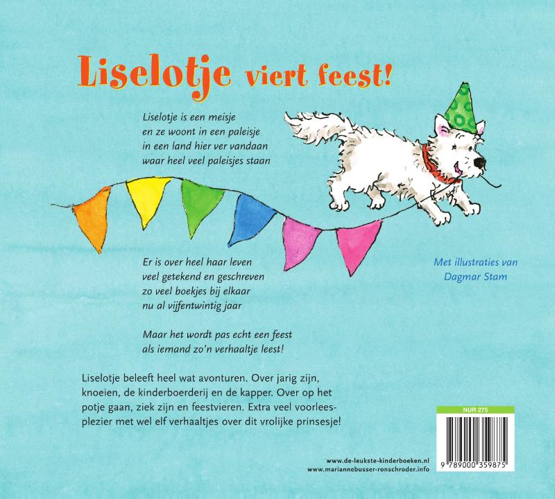 Achterkant van Liselotje viert feest!