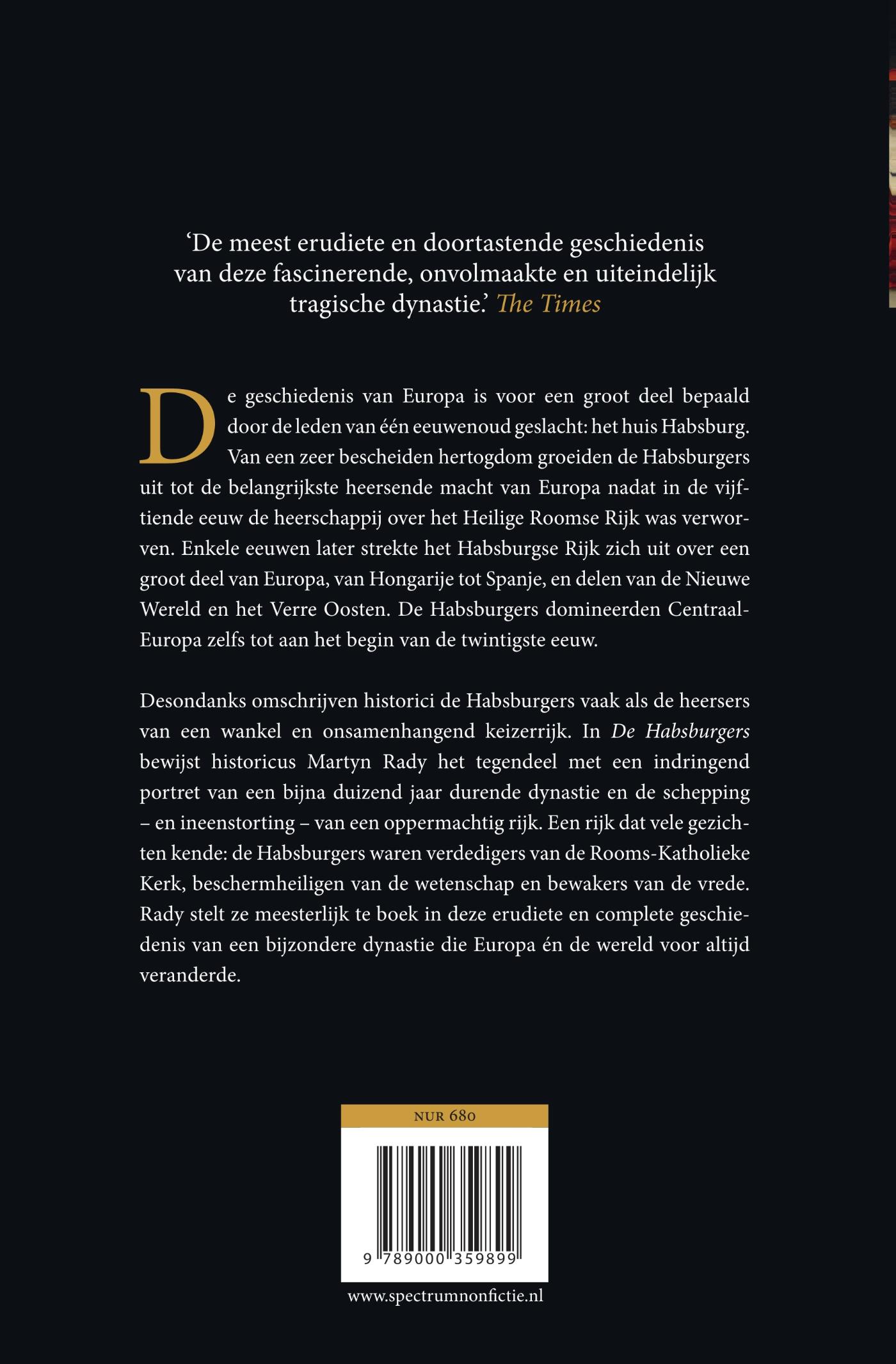 Achterkant van De habsburgers
