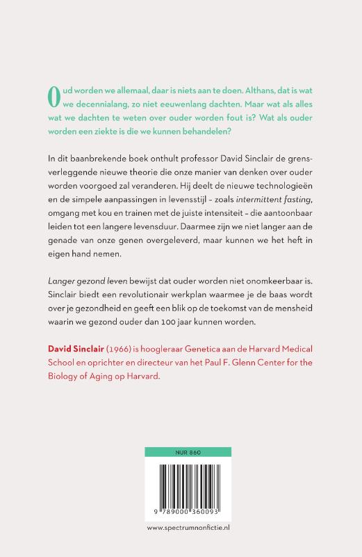 Achterkant van Langer gezond leven