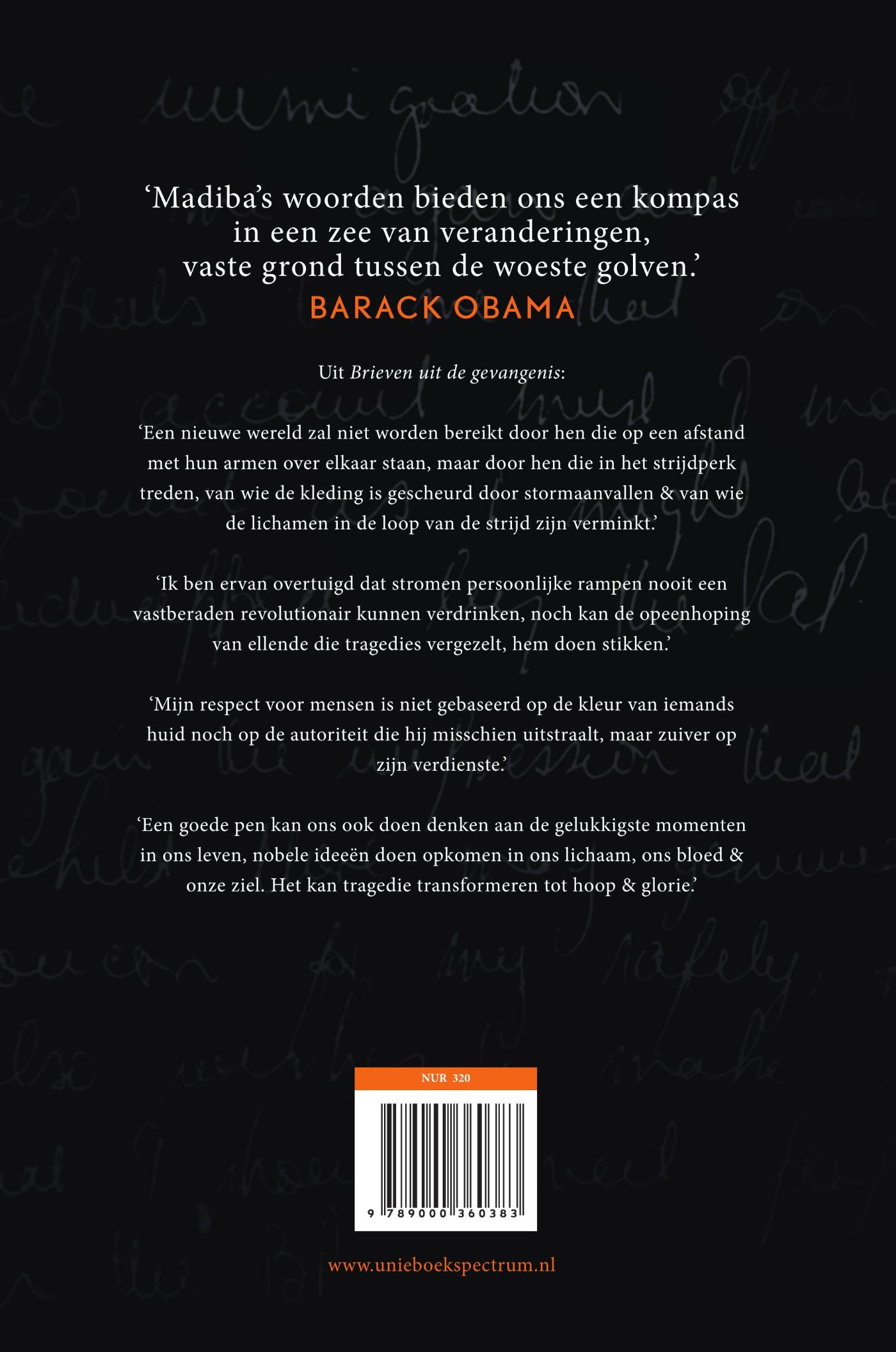 Achterkant van Brieven uit de gevangenis