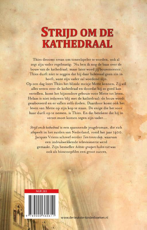 Achterkant van Strijd om de kathedraal