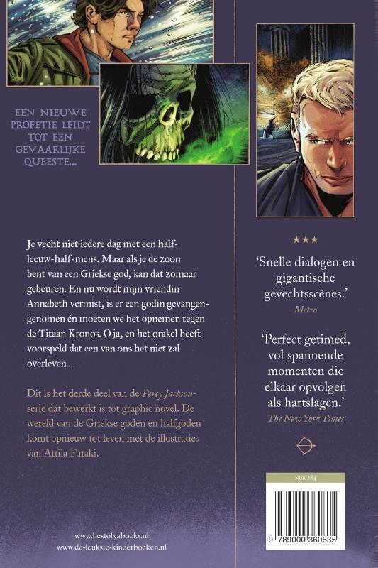 Achterkant van De vloek van de Titaan